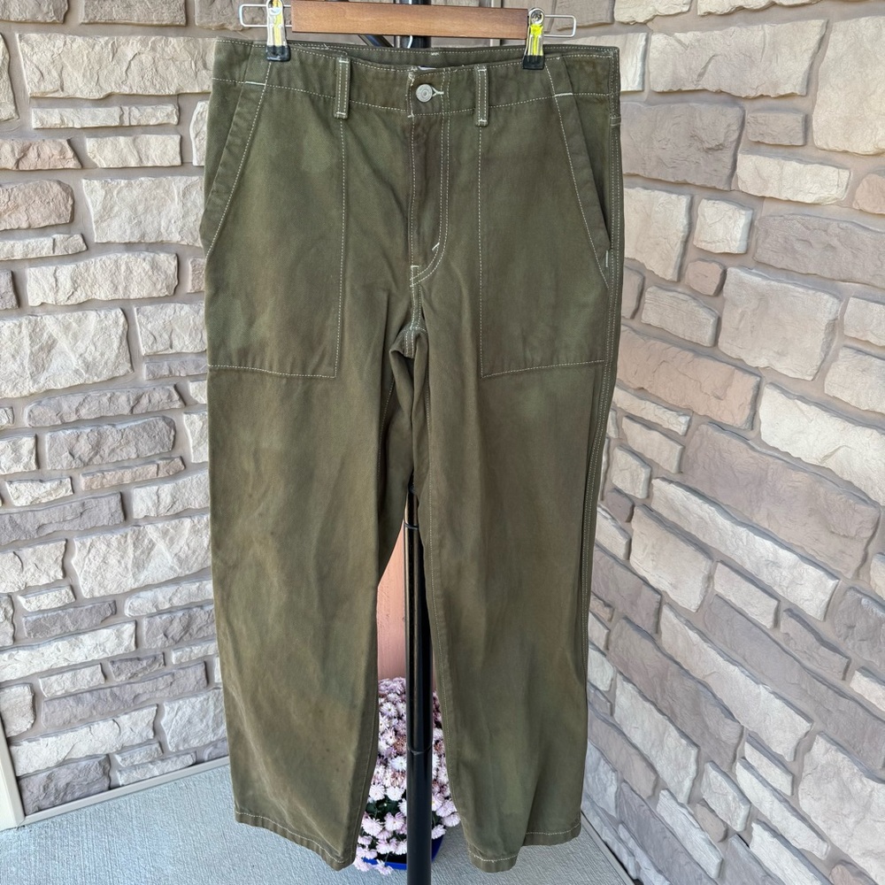 Levi’s Dyed Baggy Dad Green Pants